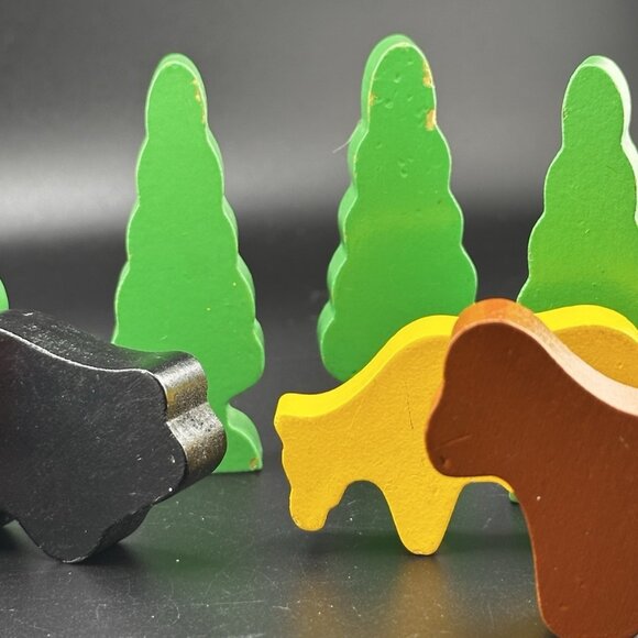 Thomas Train Tank Engine Wooden Signs Buildings People Animals Trees Lot of 18 - Picture 12 of 16